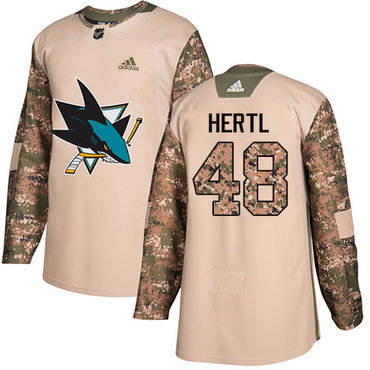 Personalized Youth San Jose Sharks #48 Tomas Hertl Camo Authentic 2017 Veterans Day Stitched NHL Jersey