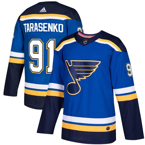 Personalized Youth St. Louis Blues #91 Vladimir Tarasenko Blue Home Authentic Stitched NHL Jersey