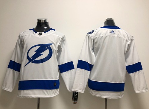 Personalized Youth Tampa Bay Lightning Blank White Road Authentic Stitched NHL Jersey