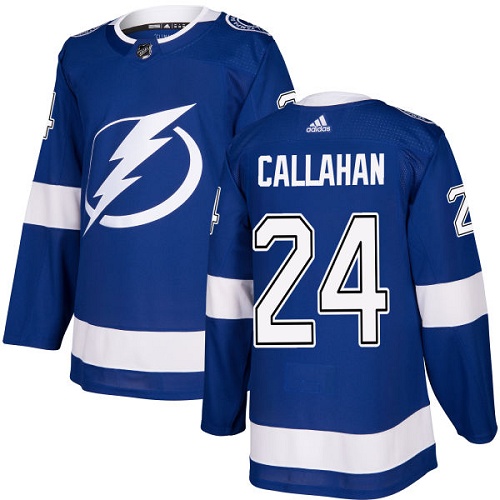 Personalized Youth Tampa Bay Lightning #24 Ryan Callahan Blue Home Authentic Stitched NHL Jersey