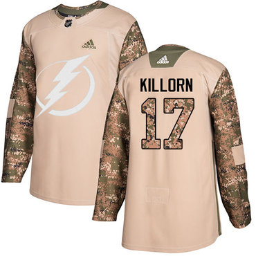 Personalized Youth Tampa Bay Lightning #17 Alex Killorn Camo Authentic 2017 Veterans Day Stitched NHL Jersey