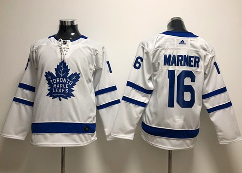 Personalized Youth Toronto Maple Leafs #16 Mitchell Marner White Road Authentic Stitched NHL Jersey