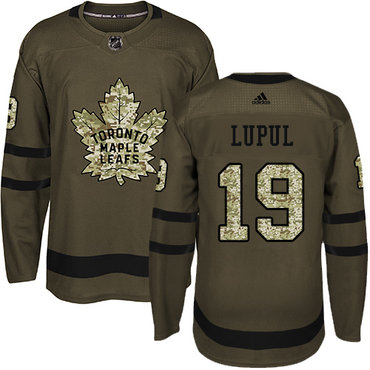 Personalized Youth Toronto Maple Leafs #19 Joffrey Lupul Green Salute to Service Stitched NHL Jersey