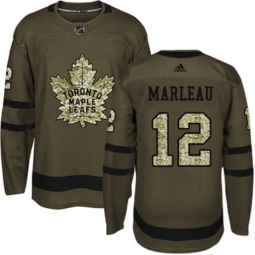 Personalized Youth Toronto Maple Leafs #12 Patrick Marleau Green Salute to Service Stitched NHL Jersey