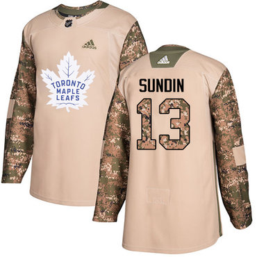 Personalized Youth Toronto Maple Leafs #13 Mats Sundin Camo Authentic 2017 Veterans Day Stitched NHL Jersey