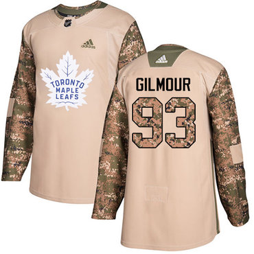 Personalized Youth Toronto Maple Leafs #93 Doug Gilmour Camo Authentic 2017 Veterans Day Stitched NHL Jersey