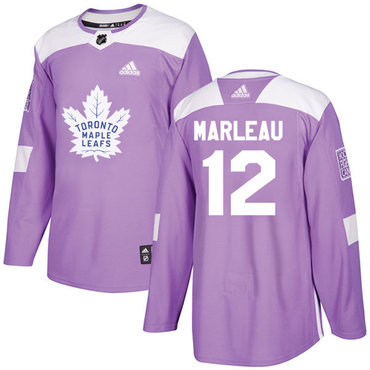 Personalized Youth Toronto Maple Leafs #12 Patrick Marleau Purple Authentic Fights Cancer Stitched NHL Jersey