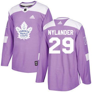 Personalized Youth Toronto Maple Leafs #29 William Nylander Purple Authentic Fights Cancer Stitched NHL Jersey
