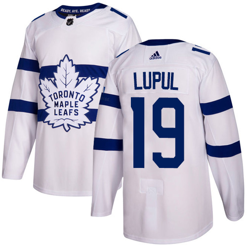Personalized Youth Toronto Maple Leafs #19 Joffrey Lupul White Authentic 2018 Stadium Series Stitched NHL Jersey