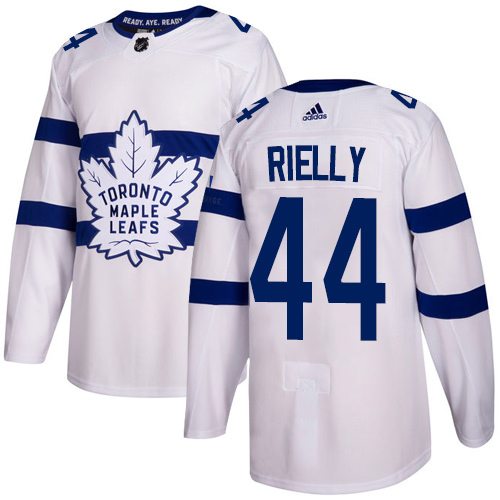 Personalized Youth Toronto Maple Leafs #44 Morgan Rielly White Authentic 2018 Stadium Series Stitched NHL Jersey