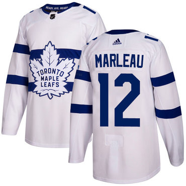 Personalized Youth Toronto Maple Leafs #12 Patrick Marleau White Authentic 2018 Stadium Series Stitched NHL Jersey