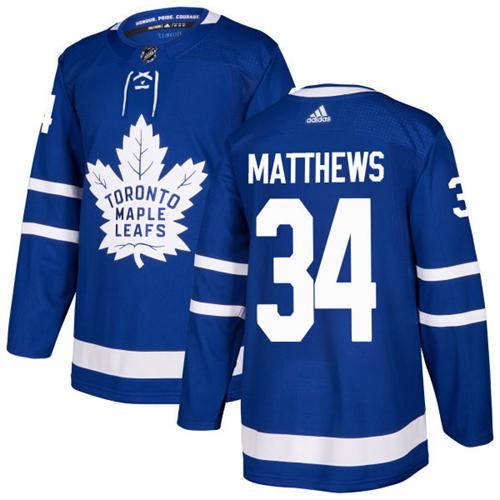 Personalized Youth Toronto Maple Leafs #34 Auston Matthews Blue Home Authentic Stitched NHL Jersey