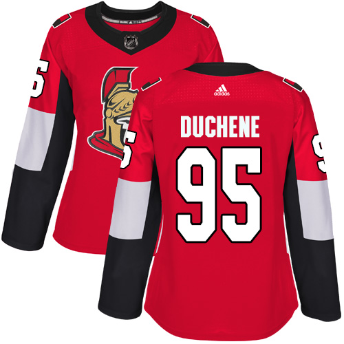 Personalized Women’s Ottawa Senators #95 Matt Duchene Red Home Authentic Stitched NHL Jersey