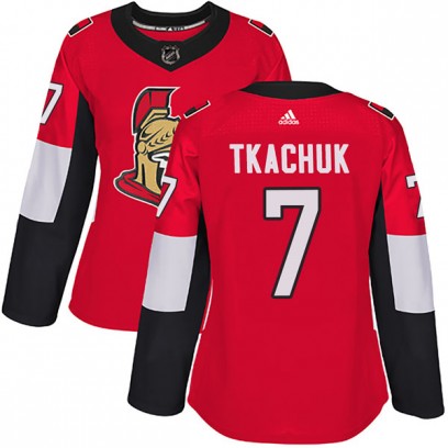 Personalized Women’s Ottawa Senators #7 Brady Tkachuk Home Red Jersey