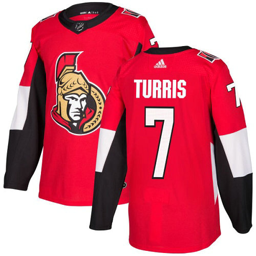 Personalized Youth Ottawa Senators #7 Kyle Turris Red Home Authentic Stitched NHL Jersey