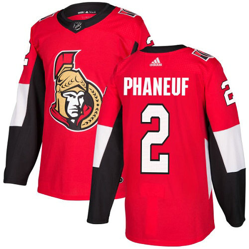 Personalized Youth Ottawa Senators #2 Dion Phaneuf Red Home Authentic Stitched NHL Jersey