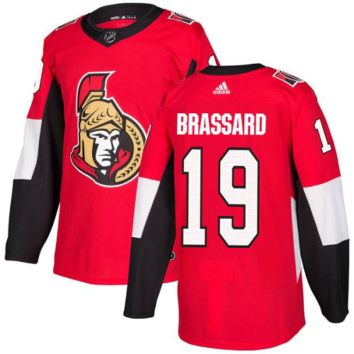 Personalized Youth Ottawa Senators #19 Derick Brassard Red Home Authentic Stitched NHL Jersey