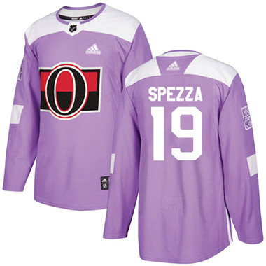 Personalized Youth Ottawa Senators #19 Jason Spezza Purple Authentic Fights Cancer Stitched NHL Jersey