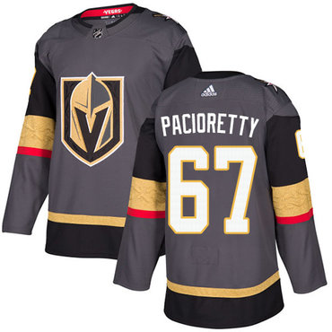 Personalized Youth Vegas Golden Knights#67 Authentic Max Pacioretty Gray NHL Home Jersey