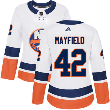 Personalized Women’s New York Islanders #42 Scott Mayfield Reebok White Away Authentic NHL Jersey