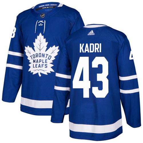 Personalized Youth Toronto Maple Leafs #43 Nazem Kadri Blue Home Authentic Stitched NHL Jersey