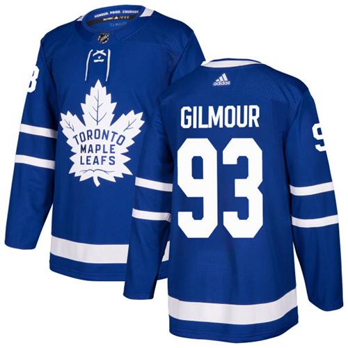 Personalized Youth Toronto Maple Leafs #93 Doug Gilmour Blue Home Authentic Stitched NHL Jersey
