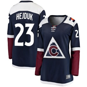 Personalized Women’s Colorado Avalanche #23 Milan Hejduk Fanatics Branded Breakaway Alternate Navy Jersey