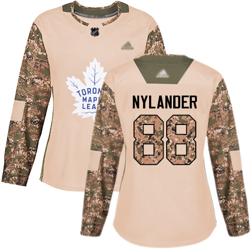 Personalized Women’s Toronto Maple Leafs #88 William Nylander Camo Authentic 2017 Veterans Day Stitched Hockey Jersey