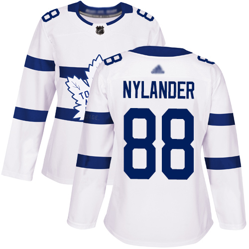 Personalized Women’s Toronto Maple Leafs #88 William Nylander White Authentic 2018 Stadium Series Stitched Hockey Jersey
