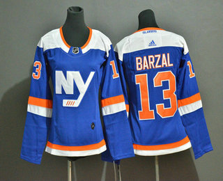 Personalized Women’s New York Islanders #13 Mathew Barzal New Blue Home 2019 Hockey Stitched NHL Jersey