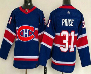 Personalized Youth Montreal Canadiens #31 Carey Price Blue Special 2021 Authentic Jersey