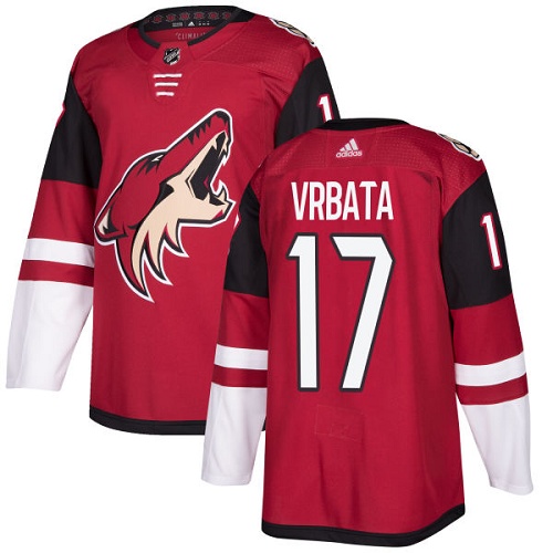 Personalized Youth Arizona Coyotes #17 Radim Vrbata Maroon Home Authentic Stitched NHL Jersey