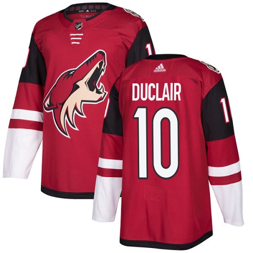 Personalized Youth Arizona Coyotes #10 Anthony Duclair Maroon Home Authentic Stitched NHL Jersey