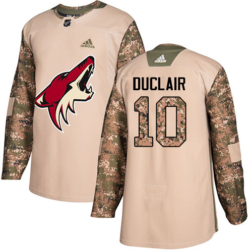 Personalized Youth Arizona Coyotes #10 Anthony Duclair Camo Authentic 2017 Veterans Day Stitched NHL Jersey