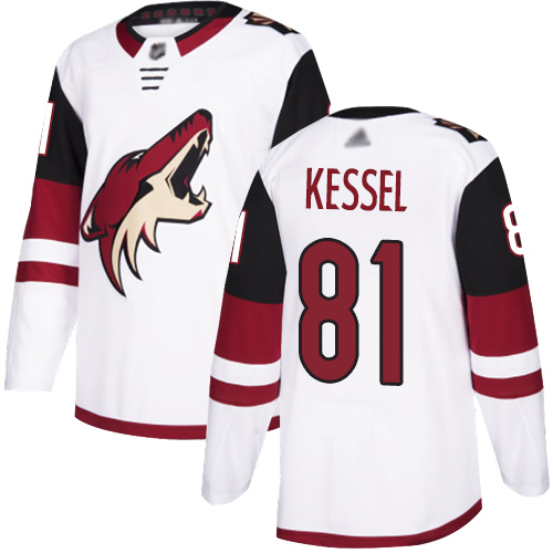 Personalized Youth Arizona Coyotes #81 Phil Kessel White Road Authentic Stitched Hockey Jersey