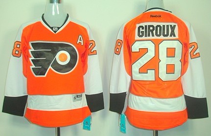 Personalized Women’s Philadelphia Flyers #28 Claude Giroux Orange Jersey