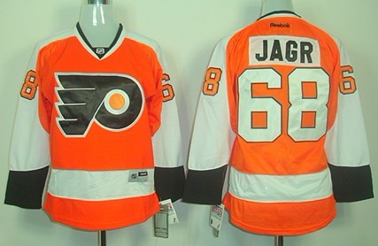 Personalized Women’s Philadelphia Flyers #68 Jaromir Jagr Orange Jersey