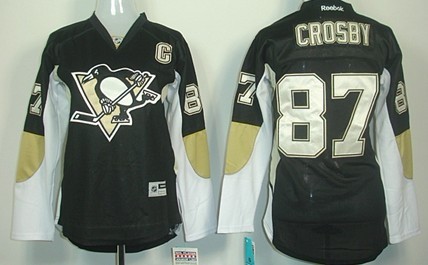 Personalized Women’s Pittsburgh Penguins #87 Sidney Crosby Black Jersey