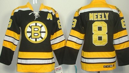Personalized Women’s Boston Bruins #8 Cam Neely Black Throwback CCM s Jersey