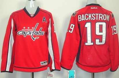 Personalized Women’s Washington Capitals #19 Nicklas Backstrom Red Jersey