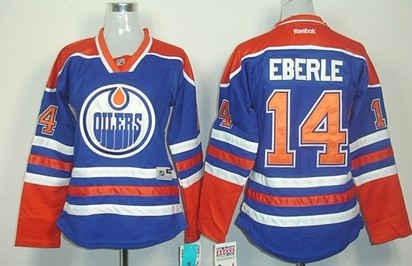 Personalized Women’s Edmonton Oilers #14 Jordan Eberle Royal Blue s Jersey