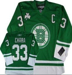 Personalized Youth Boston Bruins #33 Zdeno Chara St. Patrick’s Day Green Jersey