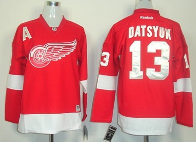 Personalized Youth Detroit Red Wings #13 Pavel Datsyuk Red Kids Jersey