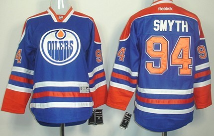 Personalized Youth Edmonton Oilers #94 Ryan Smyth Royal Blue Jersey