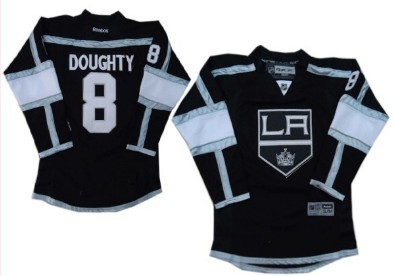 Personalized Youth Los Angeles Kings #8 Drew Doughty Black Jersey