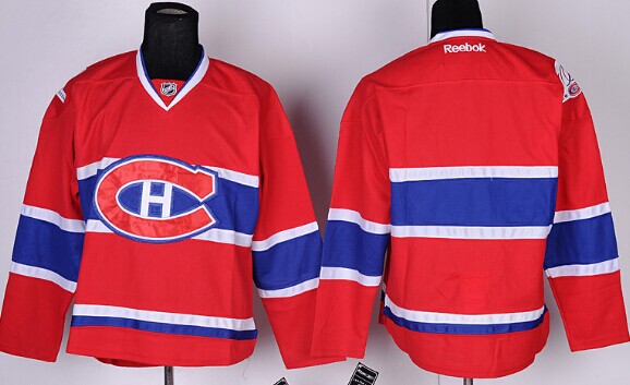 Personalized Youth Montreal Canadiens Blank Red Jersey