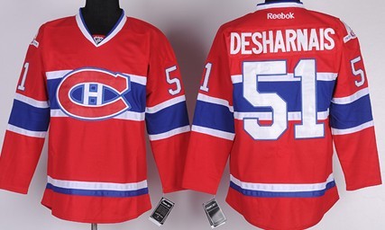 Personalized Youth Montreal Canadiens #51 David Desharnais Red Jersey