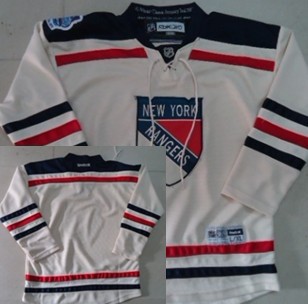 Personalized Youth New York Rangers Blank 2012 Winter Classic Cream Jersey