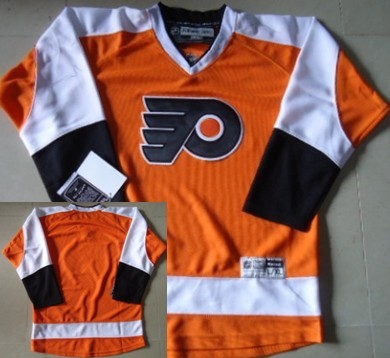 Personalized Youth Philadelphia Flyers Blank Orange Jersey