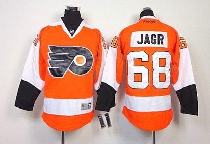 Personalized Youth Philadelphia Flyers #68 Jaromir Jagr Orange Jersey